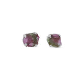 watermelon tourmaline earrings